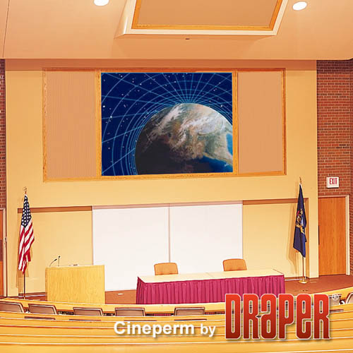Draper 251123 Cineperm 100 diag. (49x87) - HDTV [16:9] - ClearSound White Weave XT900E 0.9 Gain - Draper-251123