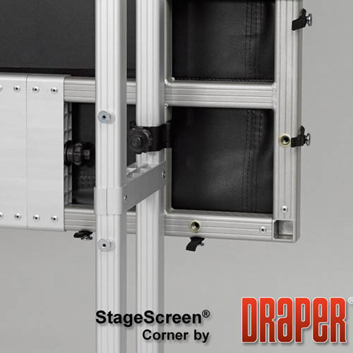 Draper 383562 StageScreen (Black) 166 diag. (81x144) - HDTV [16:9] - CineFlex CH1200V 1.2 Gain - Draper-383562