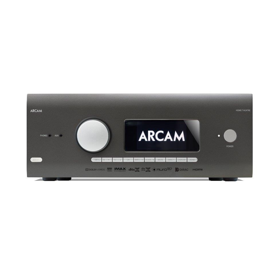 Arcam AV41 Home theater preamp/processor with 16-channel processing, Chromecast built-in, Apple AirPlay® 2, Dolby Atmos®, and Dirac Live® room correction